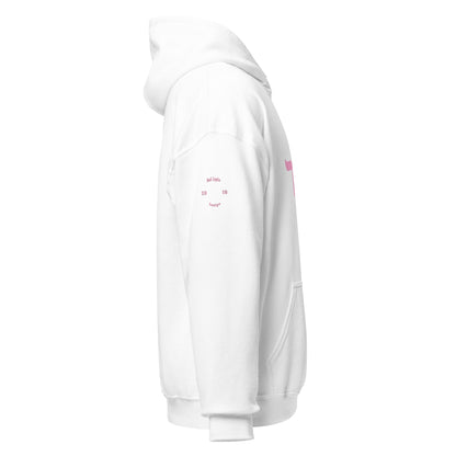 ECHAD with Crown, White & Pink Unisex Hoodie